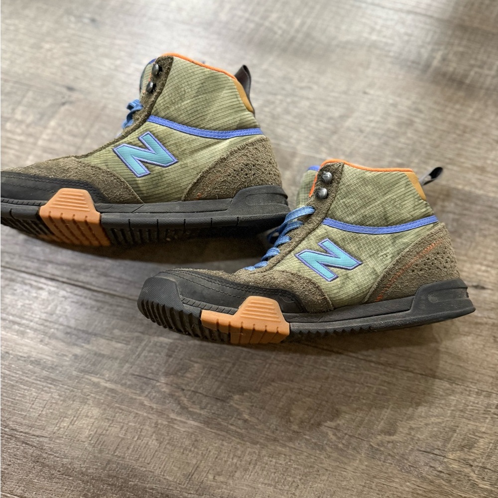 Mens New Balance Numeric 440 Trail Hiking Shoes NM440TTS Olive Suede/Blue Sz 7